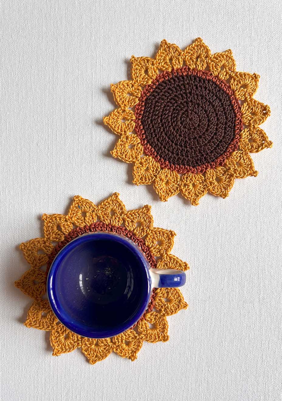 Sunflowers Ochre Coasters