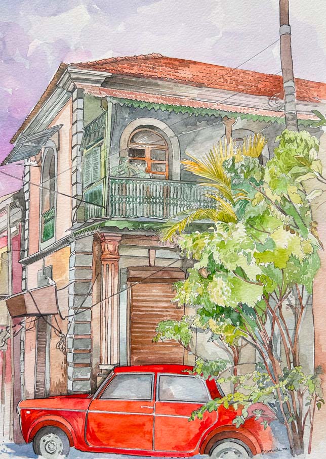 Cruising through Fontainhas