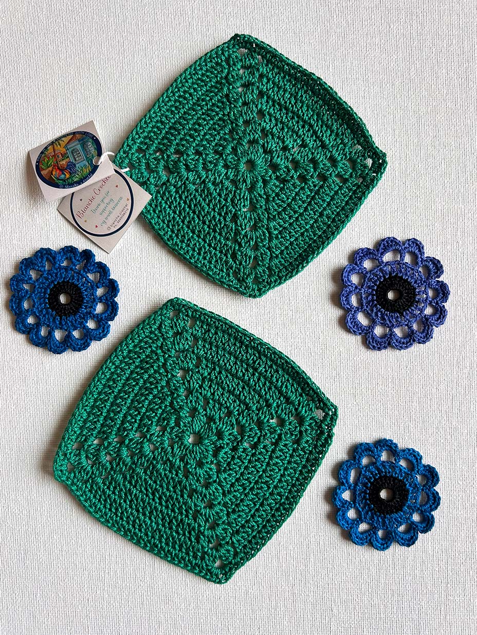 Square teal Coasters