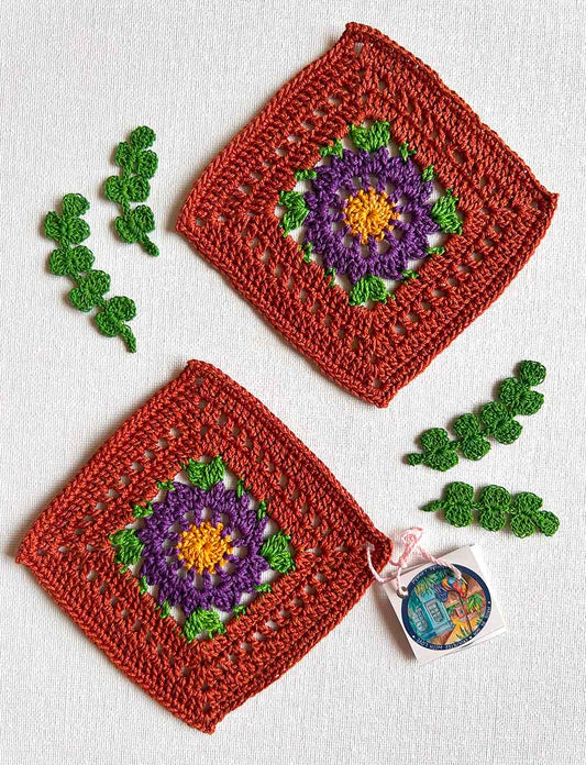 Brown square Coasters