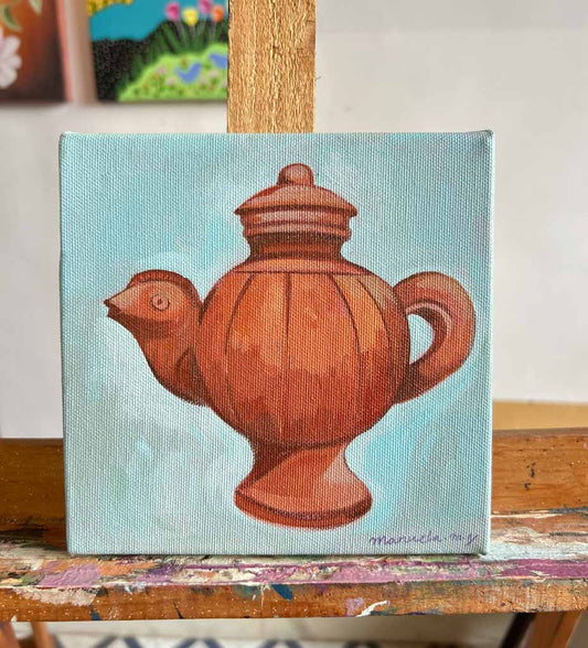 Gurguret, 6” x 6” Acrylic on canvas