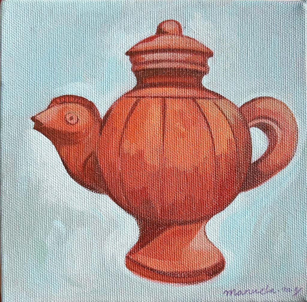 Gurguret, 6” x 6” Acrylic on canvas