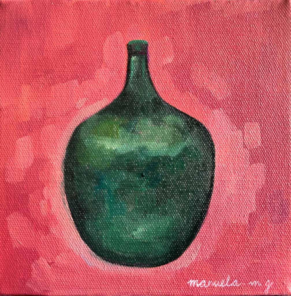 Goan Garrafão , 6” x 6” Acrylic on canvas