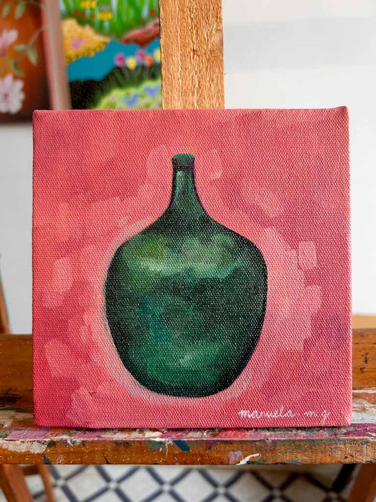 Goan Garrafão , 6” x 6” Acrylic on canvas