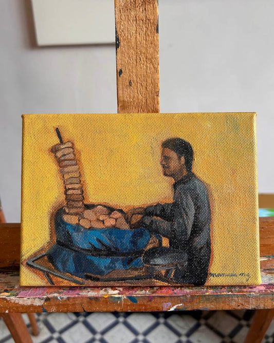 Padeiro Goa,  7” x 5”  Acrylic on canvas