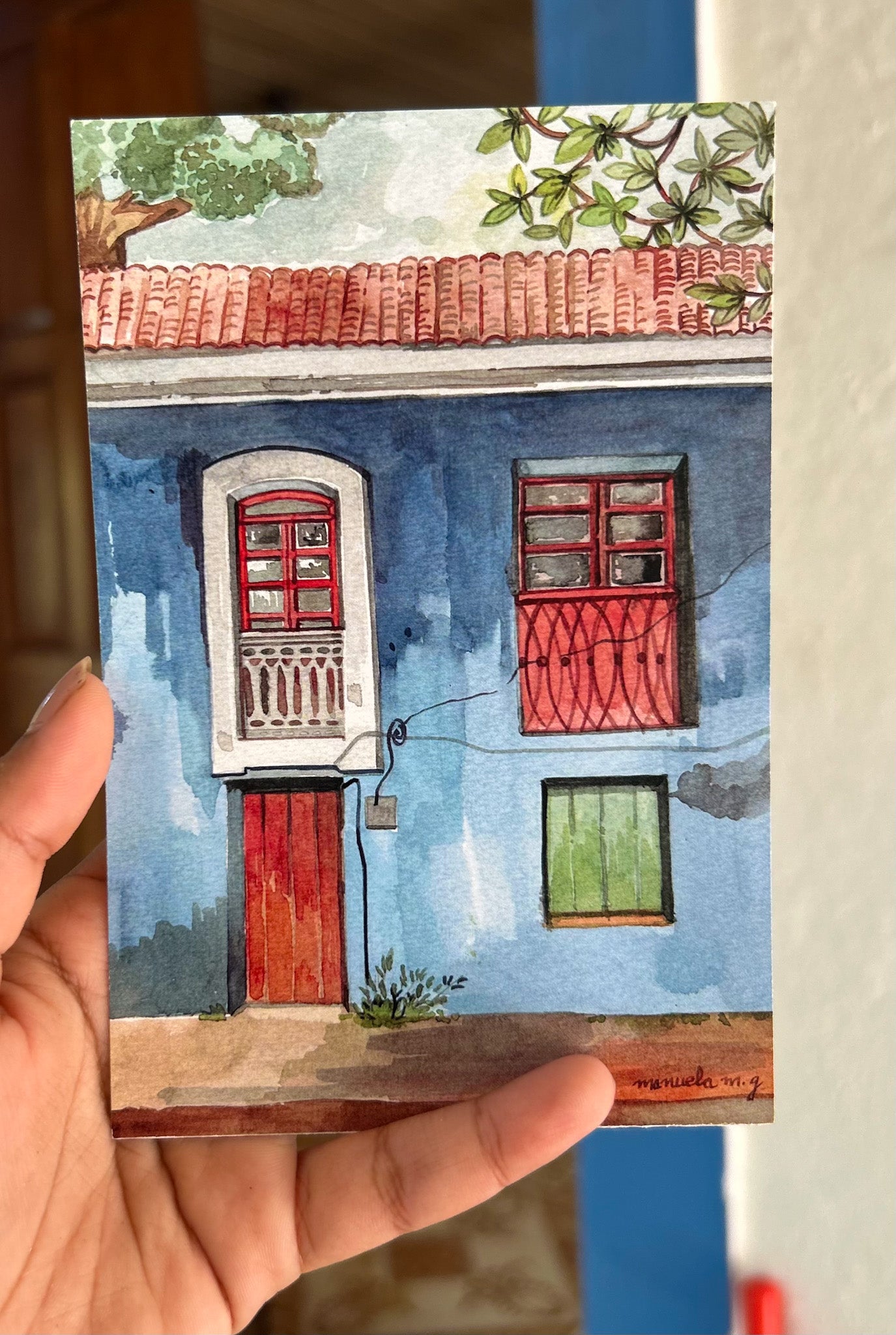 Postcards - Blue Façade Panjim